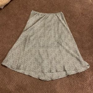 Leopard mid length skirt